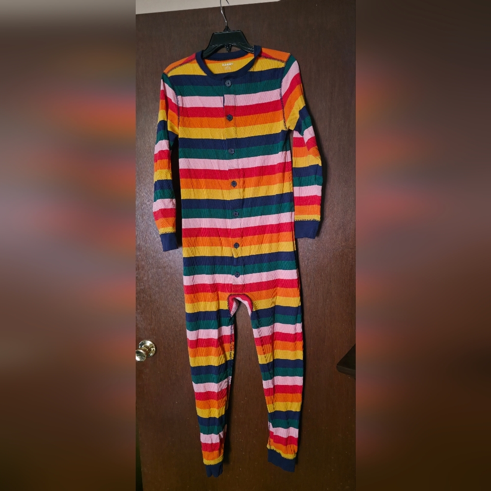 Colorful Striped One Piece Pj